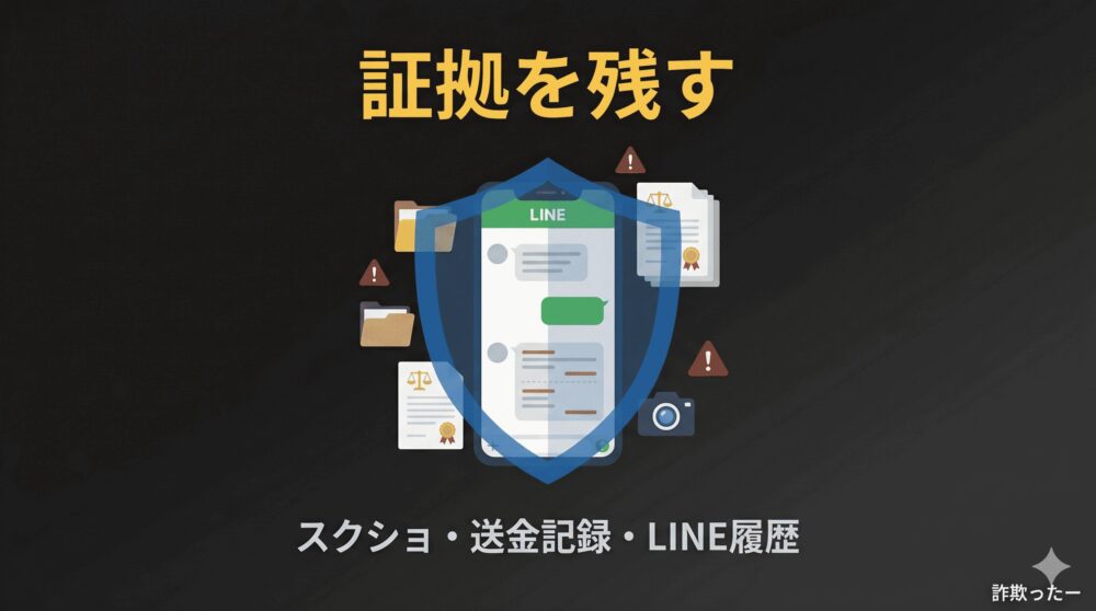 証拠を保全するのイメージ