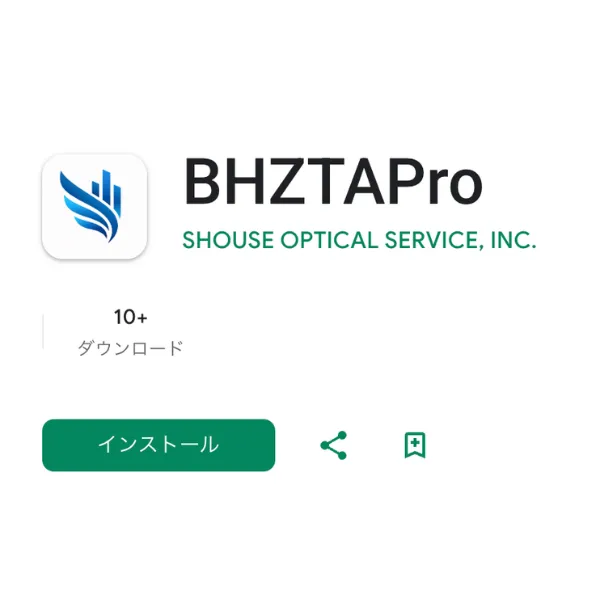 Google Playでの「BHZTAPro」の表示（出典：Google Play ストア）